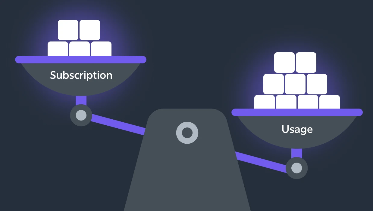 Comparing usage-based and subscription pricing